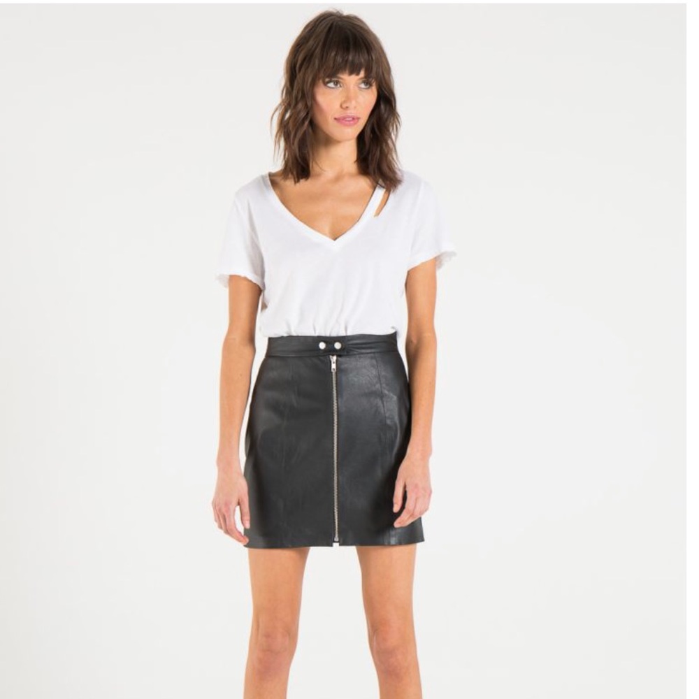 Vegan leather skirt by n: philanthropy